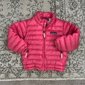Patagonia pink light puffer jacket 3T